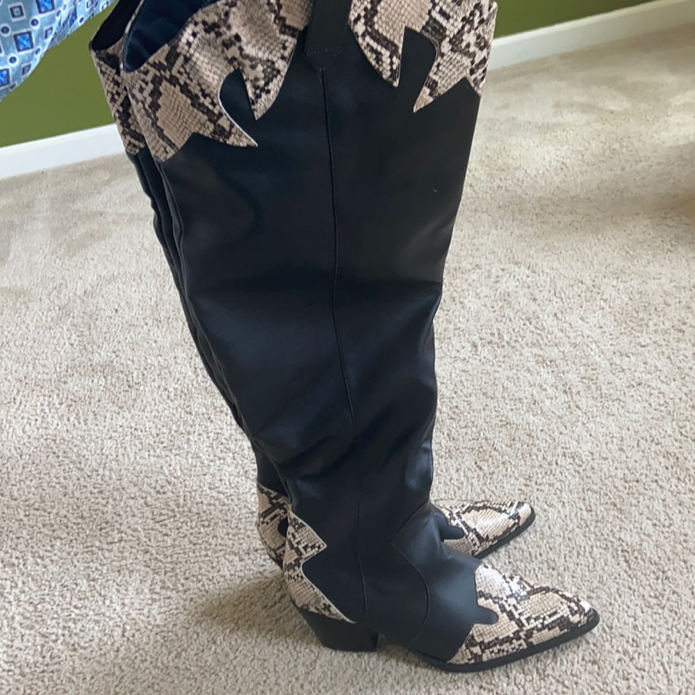 Asos Over the knee heeled boots Us10